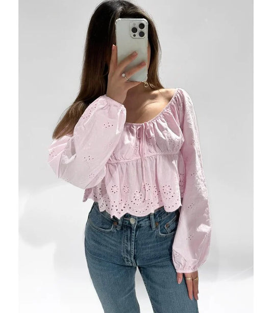 Camilla top pink