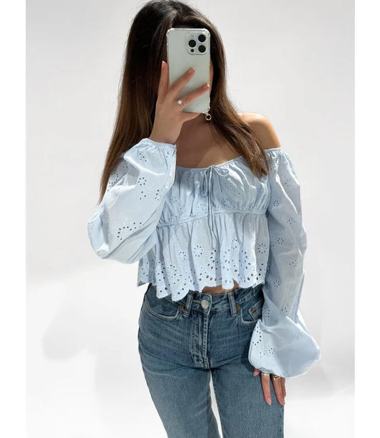 Camilla top blue